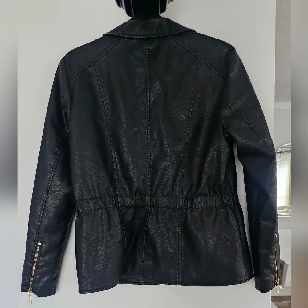 Baccini Faux Leather Jacket Size L - Picture 5 of 5